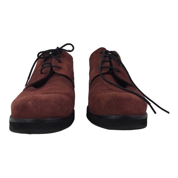 La Canadienne Hudson Red Suede Waterproof Women’s Oxford Shoes Size 9 1/2 - Picture 5 of 7